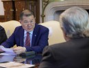 El presidente se reunió con las máximas autoridades de la empresa china Wuhan Yangluo Port Service Co