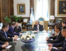 El presidente se reunió con las máximas autoridades de la empresa china Wuhan Yangluo Port Service Co