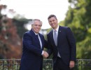 Alberto Fernández recibió al presidente electo de Paraguay, Santiago Peña