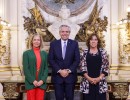 El presidente se reunió con Celeste Saulo, Frida Armas Pfirter y Federico Ariel en Casa Rosada