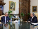 El presidente se reunió con el embajador en Brasil, Daniel Scioli