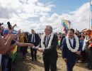 Fernández y Arce inauguraron un electroducto que permitirá mejorar el abastecimiento de energía eléctrica