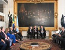 El presidente se reunió con representantes del Poder Legislativo y Judicial de Brasil