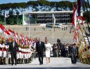 El Presidente llegó al Palacio de Planalto para reunirse con Luiz Inácio Lula da Silva