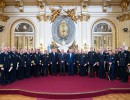 El Presidente encabezó la ceremonia de entrega de despachos y sables a la cúpula de las Fuerzas Armadas