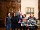 El presidente recibió a pioneras del fútbol femenino