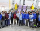 El presidente recorrió la nueva planta tecnológica de la compañía Fistex en San Martín