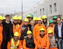 El presidente recorrió viviendas en construcción del programa Procrear II en Morón