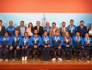 El presidente se reunió con las selecciones nacionales campeonas del mundo, Las Murciélagas y Los Murciélagos