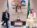 El presidente se reunió con el primer ministro de Arabia Saudita y el canciller federal de Alemania, Olaf Scholz