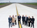 El presidente inauguró la nueva calle de rodaje en Ezeiza 