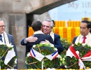 El presidente participó de un homenaje a Mahatma Gandhi junto a líderes y lideresas del G20