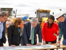 El presidente recorrió las obras de transformación en autopista de la Ruta Nacional N°3