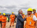 El presidente recorrió las obras de transformación en autopista de la Ruta Nacional N°3