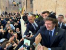 President Javier Milei visits the Wailing Wall in Jerusalem