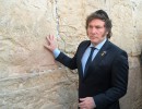 El presidente Javier Milei visitó el Muro de los Lamentos en Jerusalén 