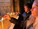 El presidente Javier Milei visitó la Iglesia del Santo Sepulcro