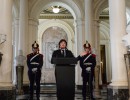 The National Government placed the presidential bust of Carlos Menem in the Casa Rosada's Hall of Honour