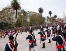 Histórico cambio de guardia con los Regimientos de Granaderos, Patricios y General Iriarte en Plaza de Mayo