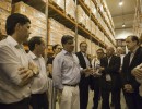 El Jefe de Gabinete visitó obras públicas y la planta de Sancor en la ciudad de Sunchales