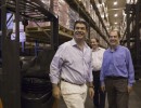 El Jefe de Gabinete visitó obras públicas y la planta de Sancor en la ciudad de Sunchales