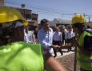 El Jefe de Gabinete visitó obras públicas y la planta de Sancor en la ciudad de Sunchales