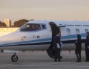 Capitanich en la aeronave