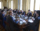 Jorge Capitanich con directivos de Edenor y Edesur