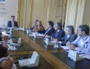 Jorge Capitanich con directivos de Edenor y Edesur