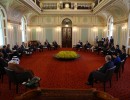 El canciller Héctor Timerman mantiene una audiencia bilateral con su par de la República de Turquía, Mevlut Cavusoglu, en el marco de la Cumbre del G-20 realizada en Brisbane, Australia. Participa el secretario de Comunicación Pública, Alfredo Scoccimarro