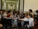 Cristina Fernández brindó con los periodistas acreditados en Casa de Gobierno 
