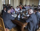 El jefe de Gabinete junto a representantes del sector pesquero