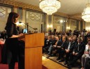 “Estamos en un relanzamiento histórico de las relaciones entre Argentina e Italia”, aseguró Cristina Fernández ante empresarios