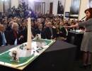 La Presidenta encabezó homenaje a Yrigoyen y Perón en Casa Rosada