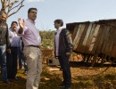 Capitanich sobrevoló las zonas afectadas por las crecidas en Misiones