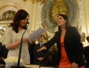 La Presidenta tomó juramento a la nueva ministra de Seguridad y al nuevo titular de la SEDRONAR
