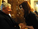 Cristina Fernández recibió al nuncio apostólico