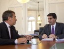 El jefe de Gabinete mantuvo una positiva reunión con el gobernador de Santa Fe 