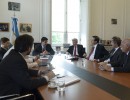El Jefe de Gabinete recibió a exportadores de cereales