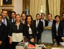 La Primera Mandataria dialogó con intendentes