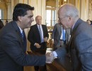 El jefe de Gabinete recibió a integrantes de diversas cámaras empresariales en Casa Rosada