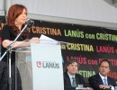 Tenemos que ir cada vez por más, afirmó la Presidenta en Lanús