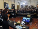 Este proyecto incluye a todos, afirmó la jefa de Estado al presentar el plan de obras Más cerca