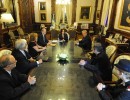 La Presidenta recibió a representantes de iglesias evangélicas