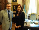 La jefa de Estado recibió al interventor del INADI