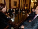 La Jefa de Estado recibió al canciller ruso