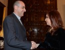 Cristina Fernández recibió al rector de la Universidad Católica