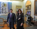 La Presidenta recibió a su par de Paraguay, Horacio Cartés