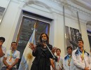 “Nos han llenado de orgullo a todos los argentinos”, dijo Cristina Fernández a los deportistas que participaron de los Panamericanos