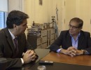 El jefe de Gabinete se reunió con los senadores Guillermo Pereyra y Lucila Crexell